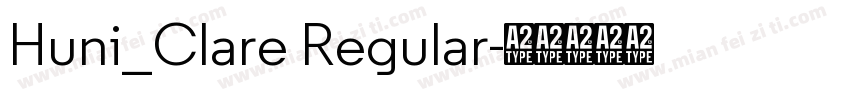 Huni_Clare Regular字体转换